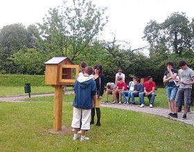 <em class="image_description">Libroteka u parku Doma za starije, Foto: Trend.com.hr</em>