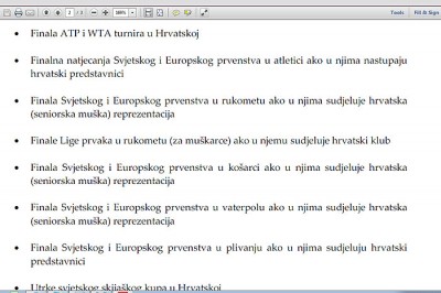 Popis značajnih događanja: skoro samo sport, i to muški!?<br>