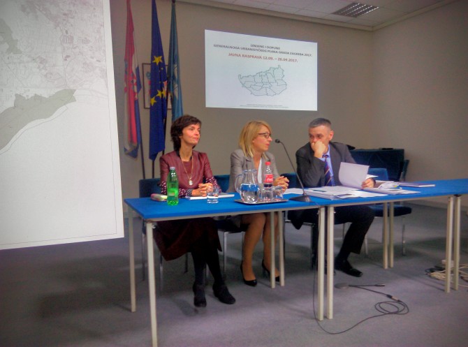 Javno izlaganje održano 15. 9. 2017. godine u Tribini Grada Zagreba, (izvor Grad Zagreb )